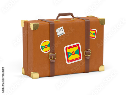 Suitcase with flag of grenada