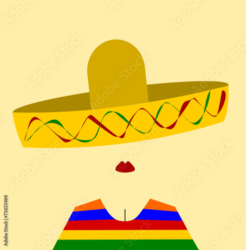 woman wearing sombrero and lipstick