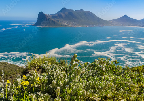 View of Hout Bay from Chapman's Peak drive, South Africa