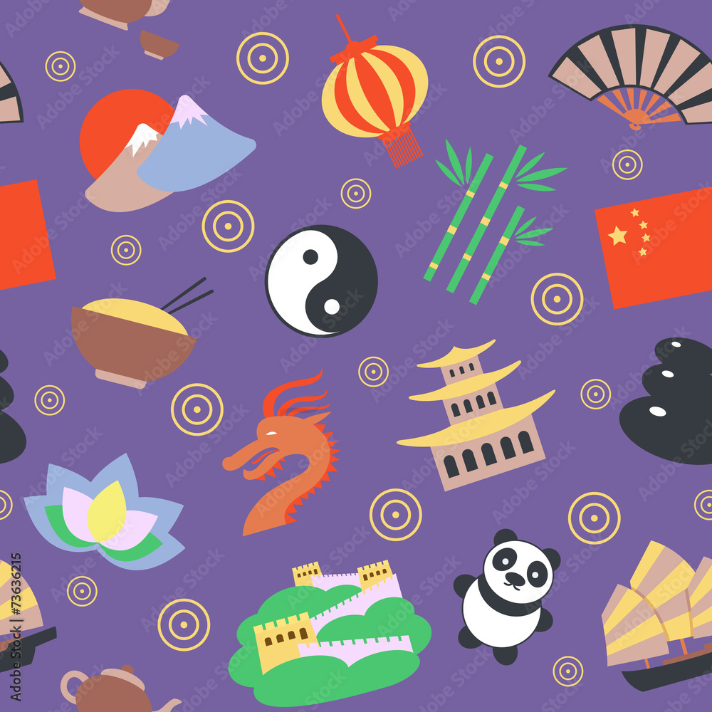 China seamless pattern China seamless pattern