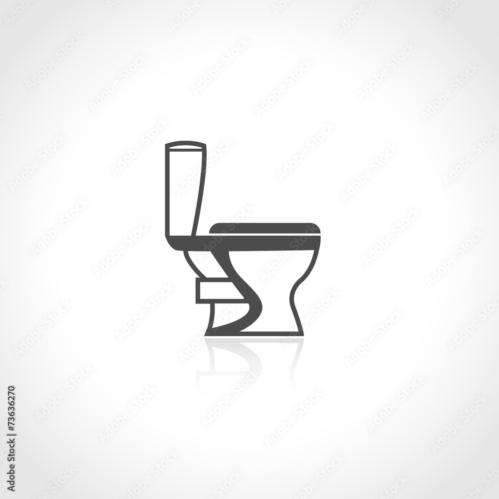 Plumbing icon toilet bowl