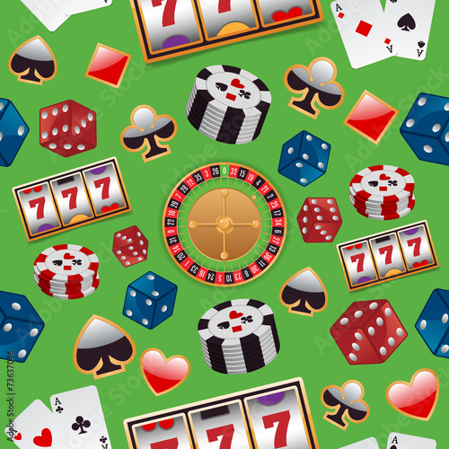 Casino seamless pattern