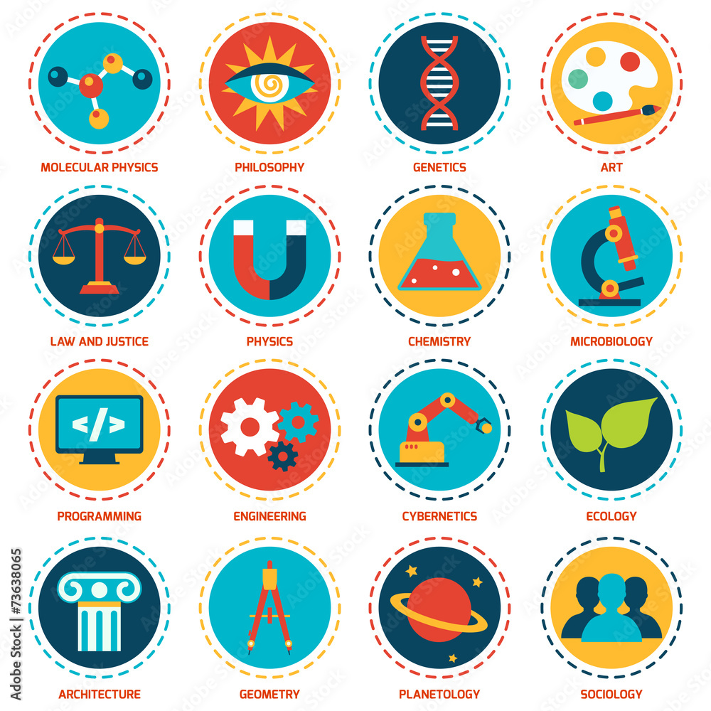 Science areas icons