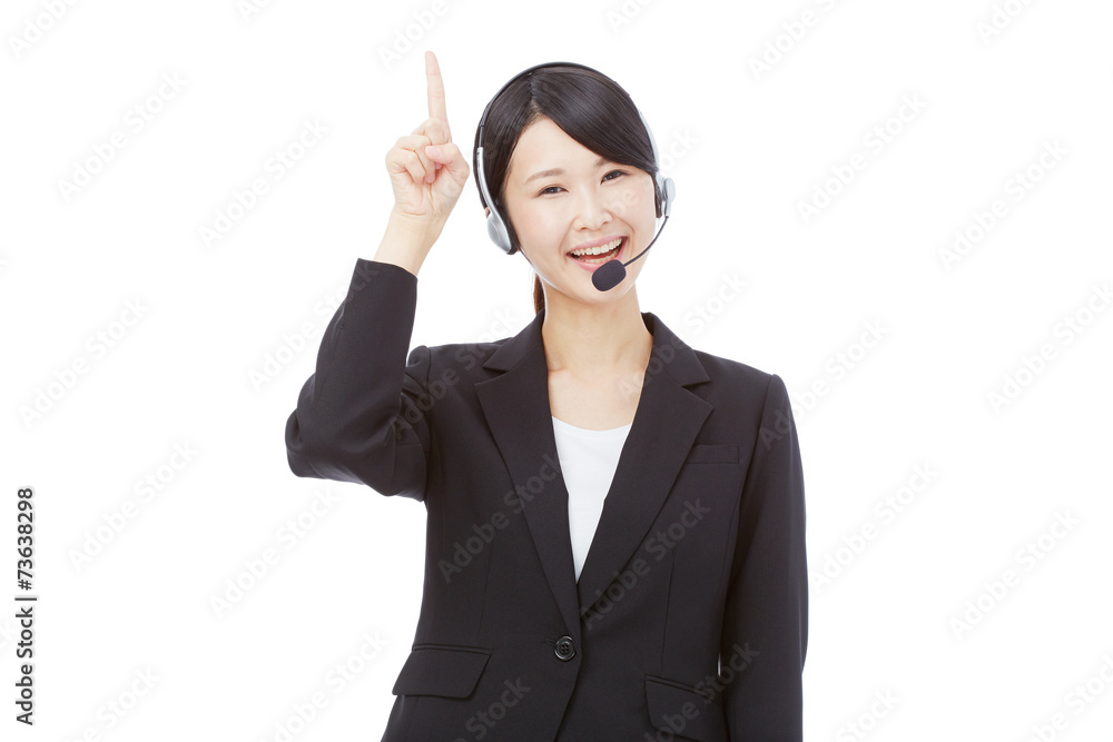 指差すオペレーター