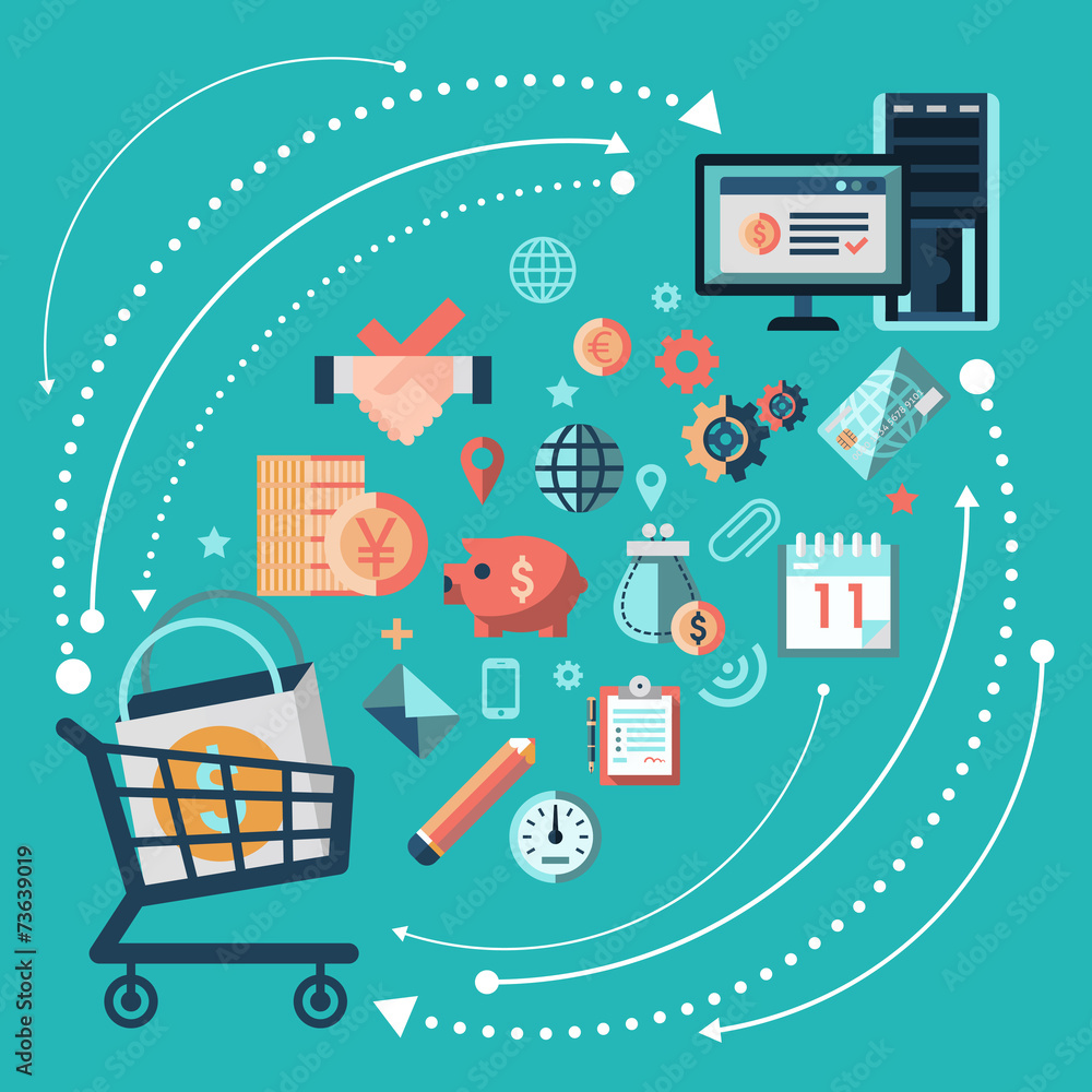 Online shopping concept Online shopping concept