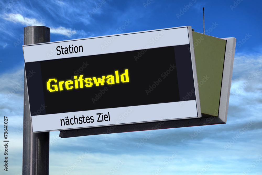 Anzeigetafel 6 - Greifswald
