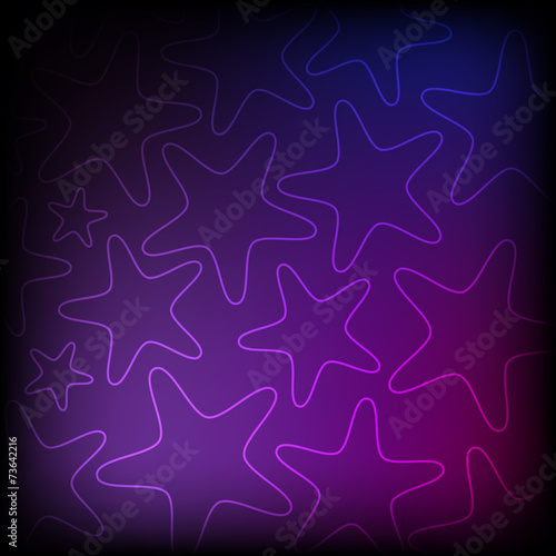 Abstract glowing stars background