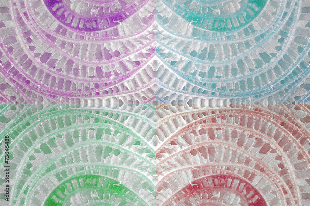 Naklejka premium Colorful banana tree trunk texture