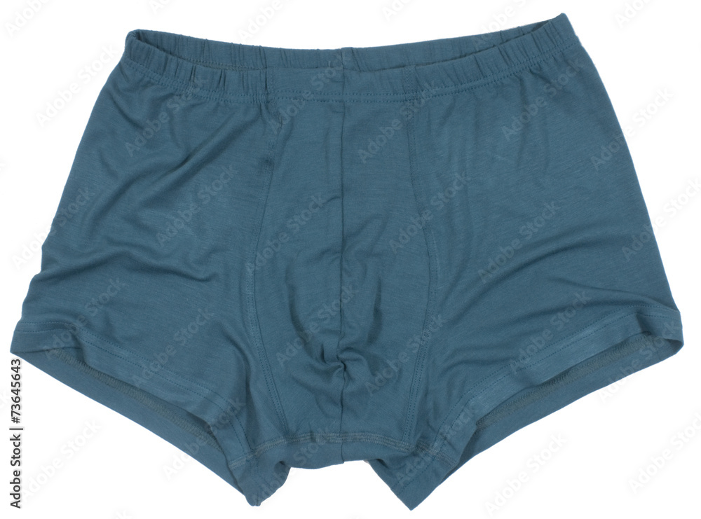 Male underwear isolated on white background.