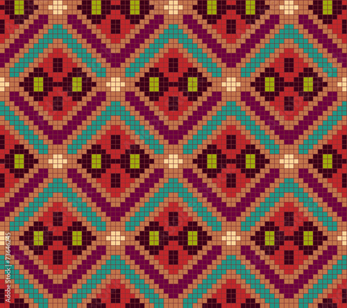 Ethnic geometric ornament. pattrn background