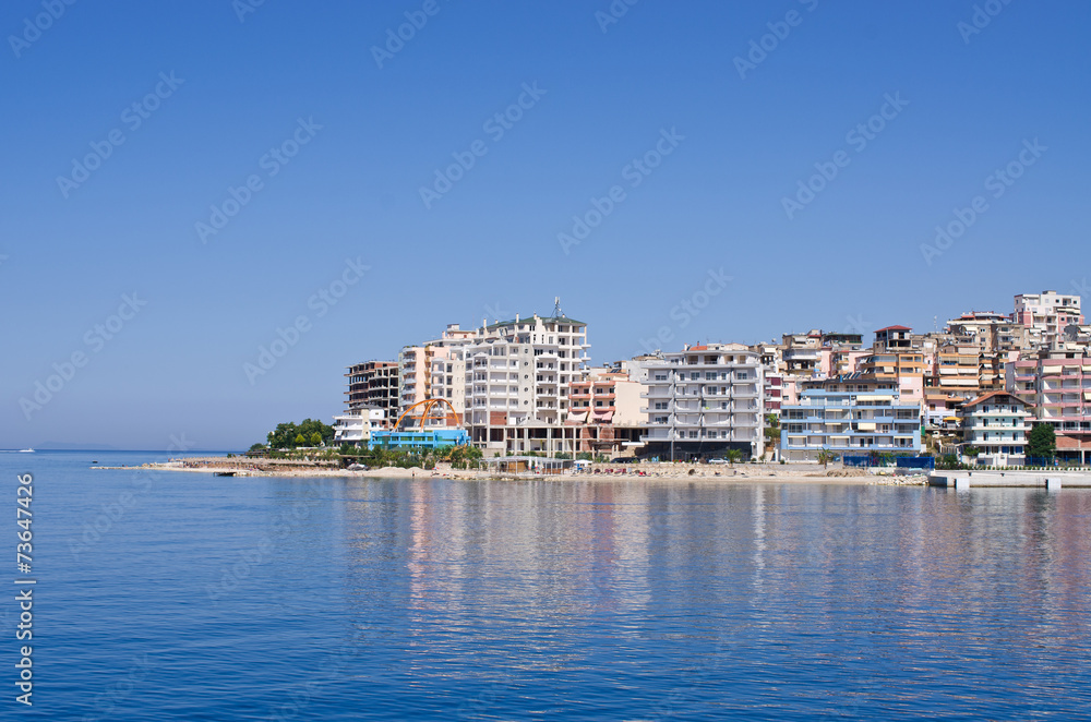 Fototapeta premium Saranda city - summer resort, Albania