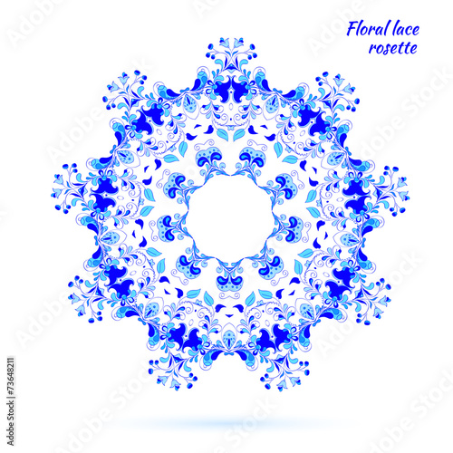 Wallpaper Mural lacy pattern of flowers Torontodigital.ca