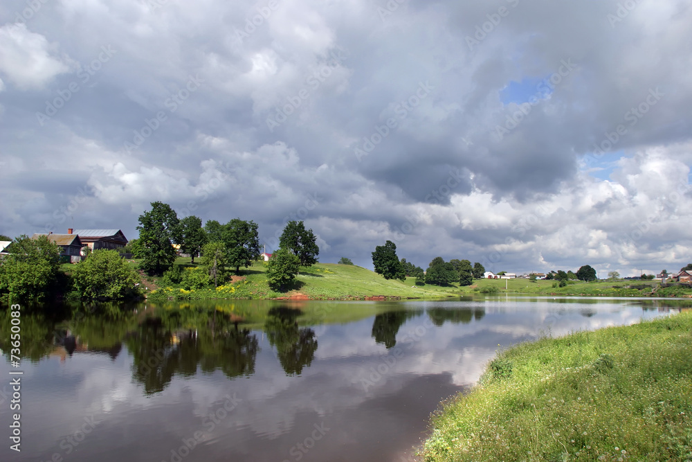 Fototapeta premium village Awakening