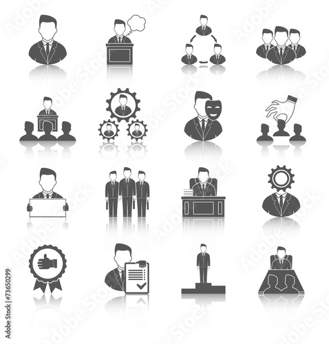 Executive icons black
