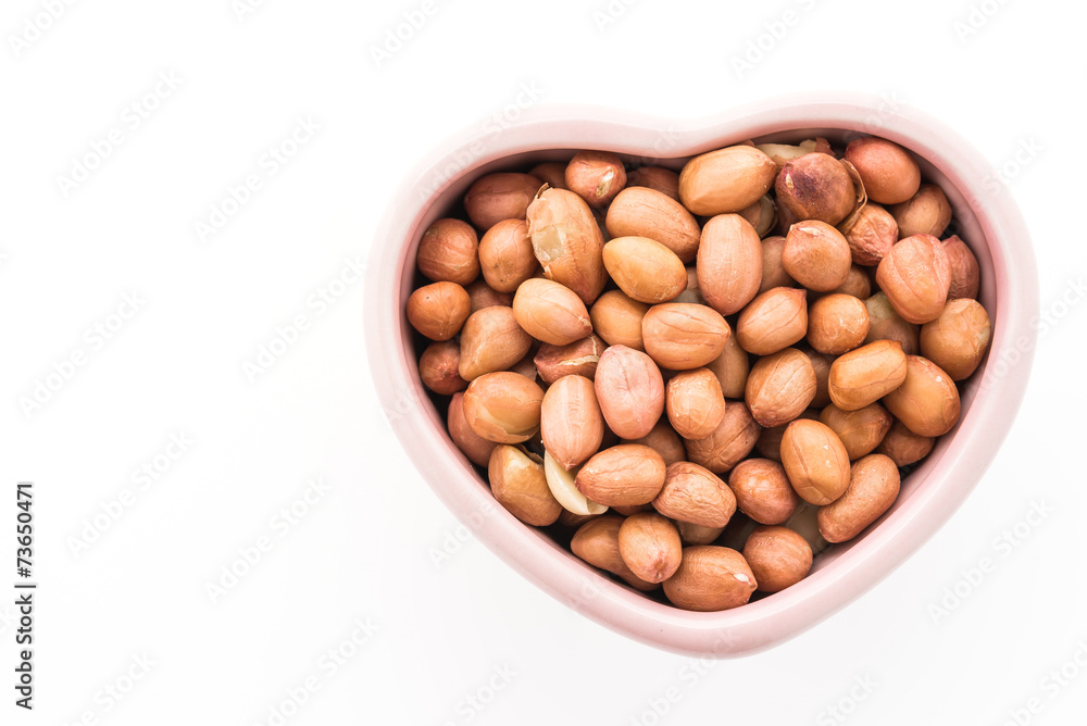 Peanut isolated on white background Peanut isolated on white background