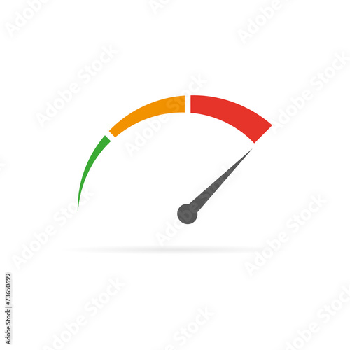 Tachometer symbol icon
