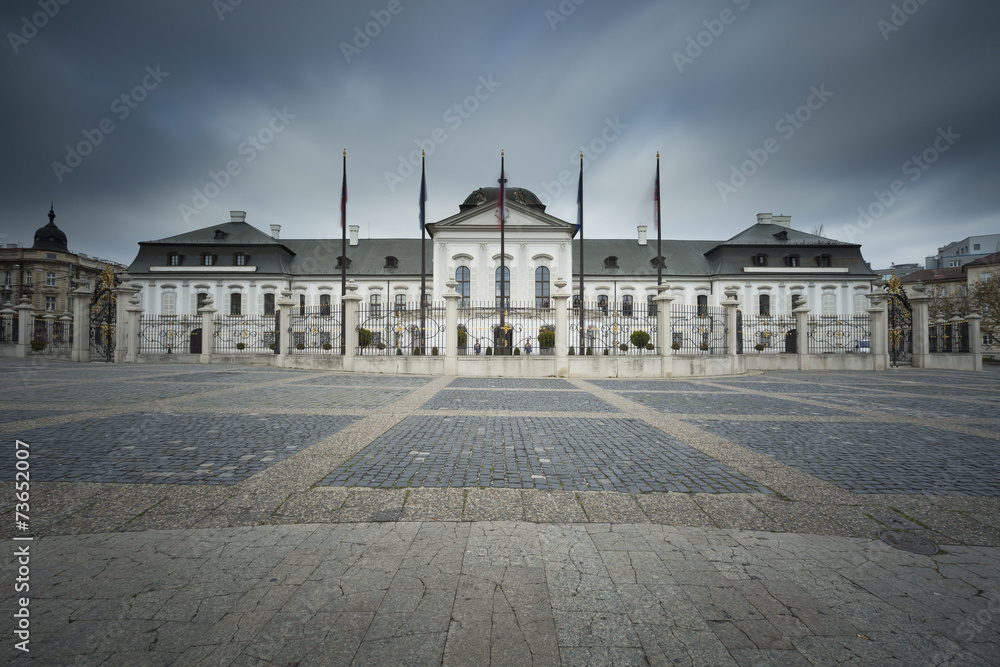 Presidential palace in Bratislava, Slovakia.