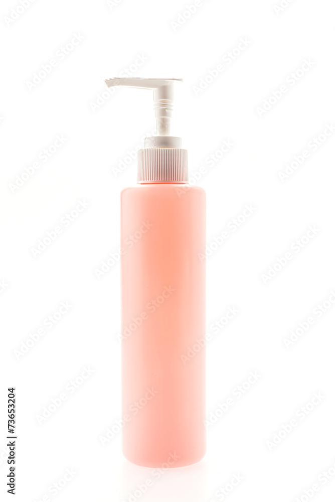 Pump bottle isolated on white Pump bottle isolated on white
