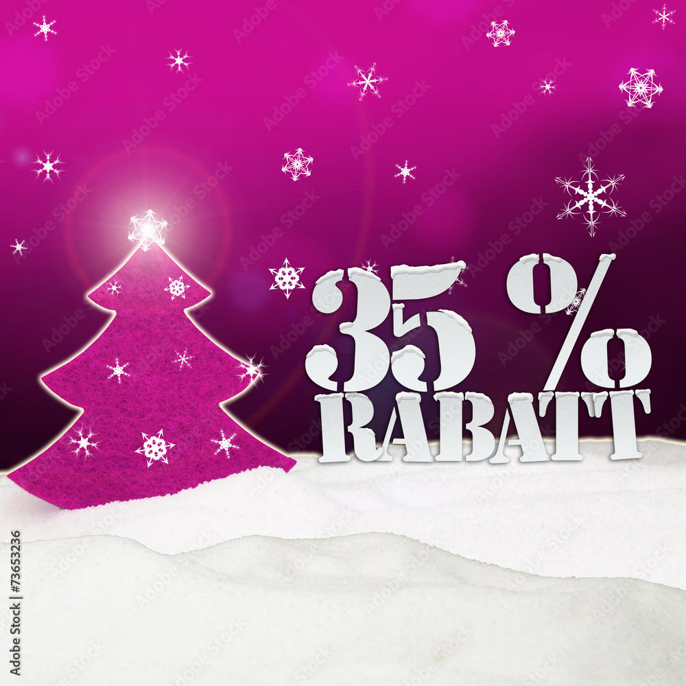 Christmas Tree 35 percent Rabatt Discount