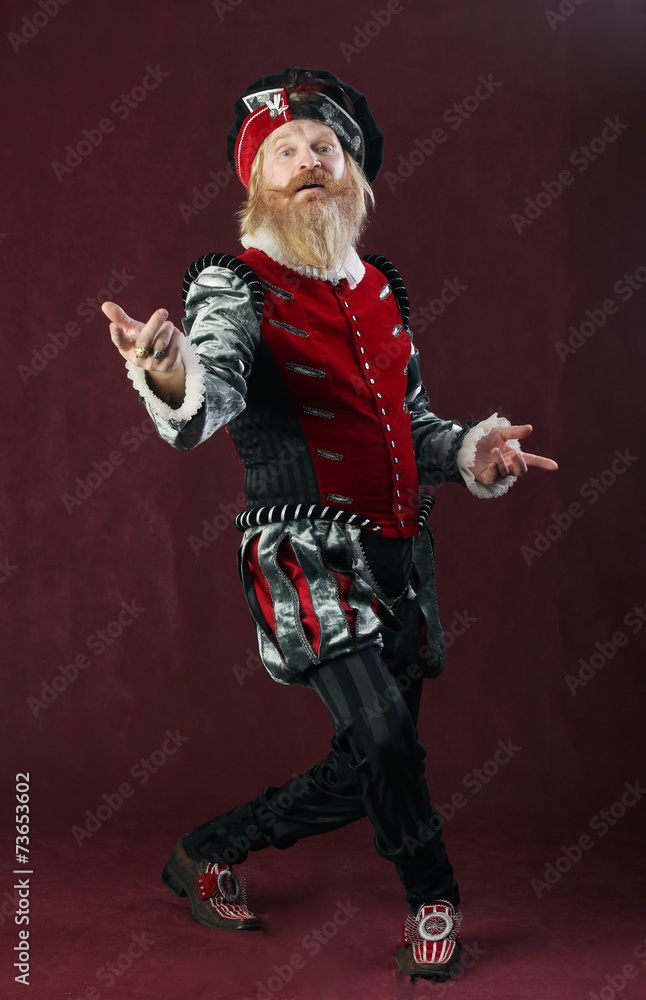 portrait of a man from the Middle Ages