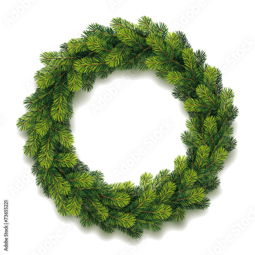 Detailed Christmas Wreath