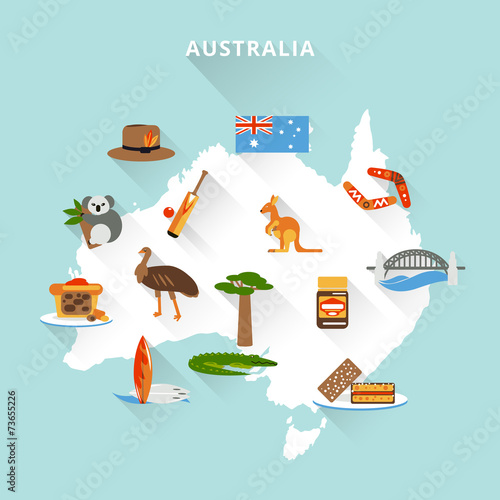 Australia tourist map