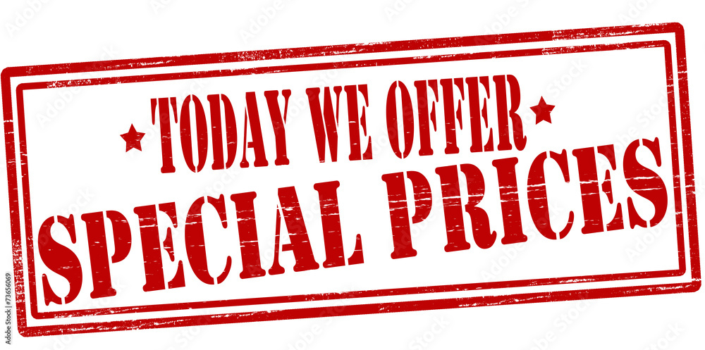 Special prices