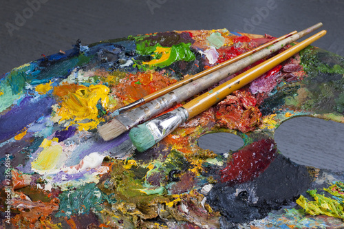 an artist's palette