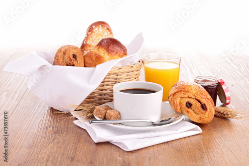 coffee cup and pastries
