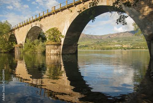 Train bridge on Sant Antoni Lake, La Pobla de Segur, Pallars