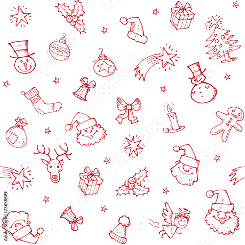 Christmas sketch pattern