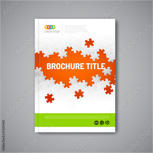 Modern Vector abstract brochure report design template
