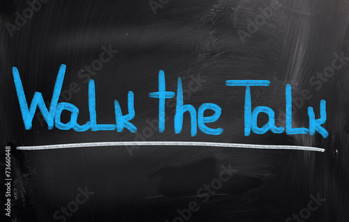 Walk The Talk Concept