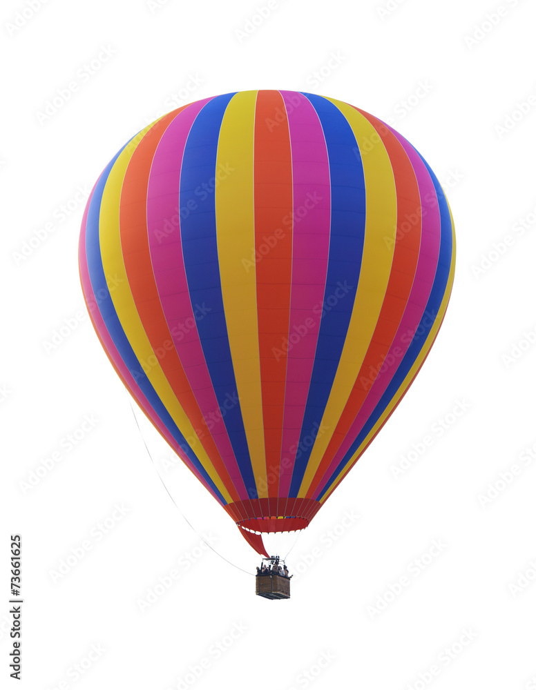 Fototapeta premium Colorful rainbow hot air balloon