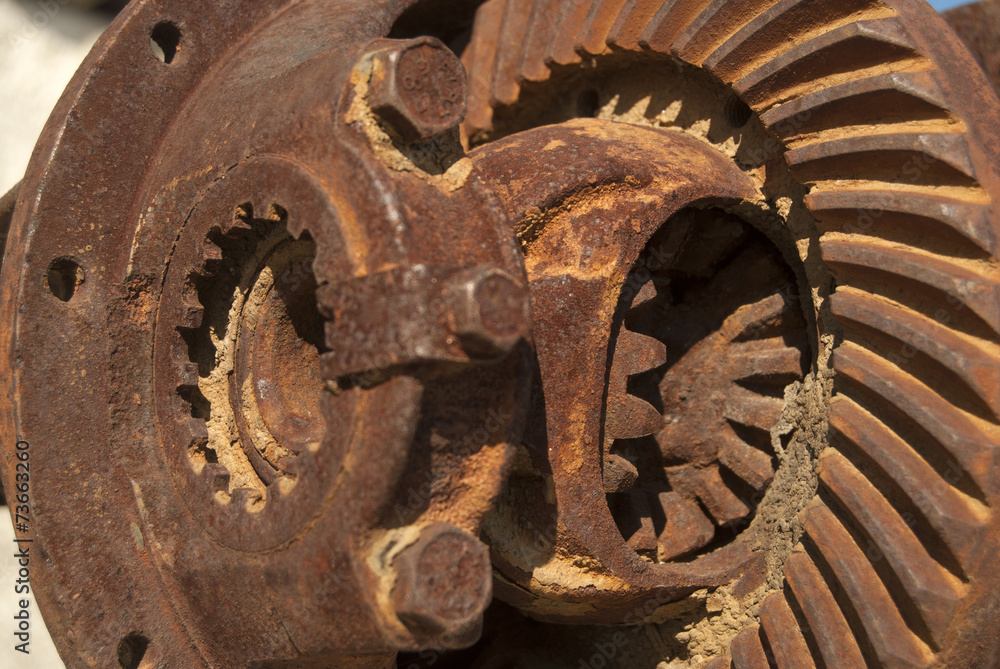 rusty gear