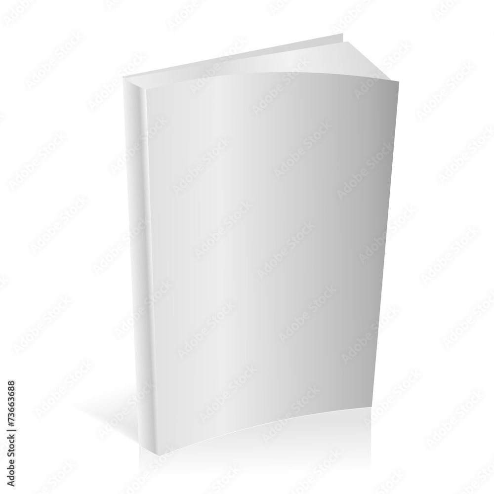 Blank book on white background. Vector. Blank book on white background. Vector.