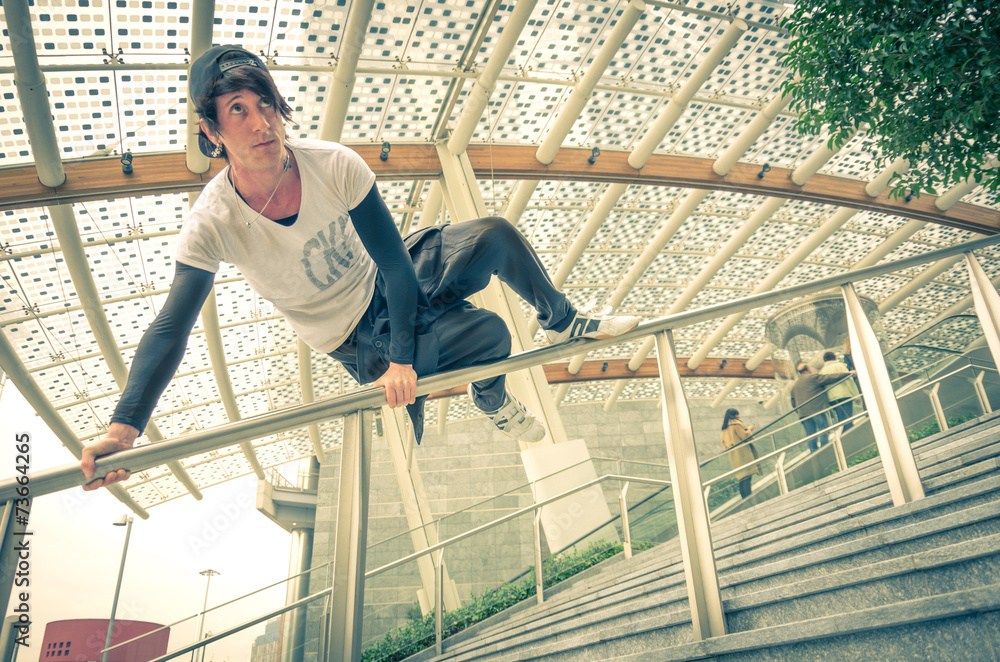 Parkour athlete Parkour athlete