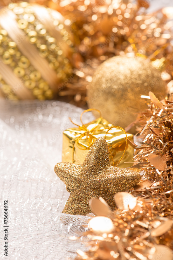 golden christmas decorations background golden christmas decorations background
