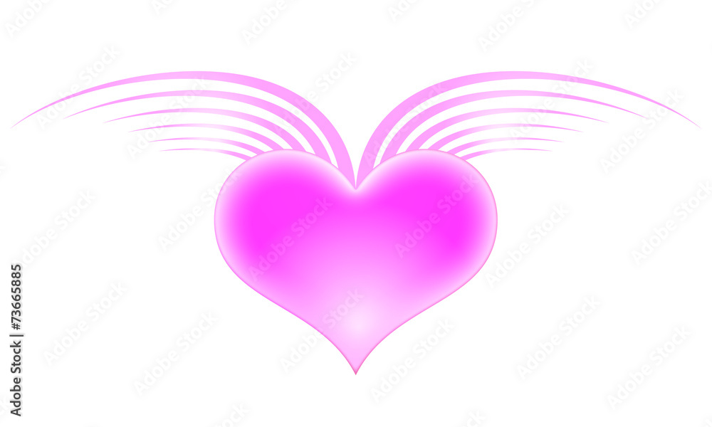 Heart with wings Heart with wings