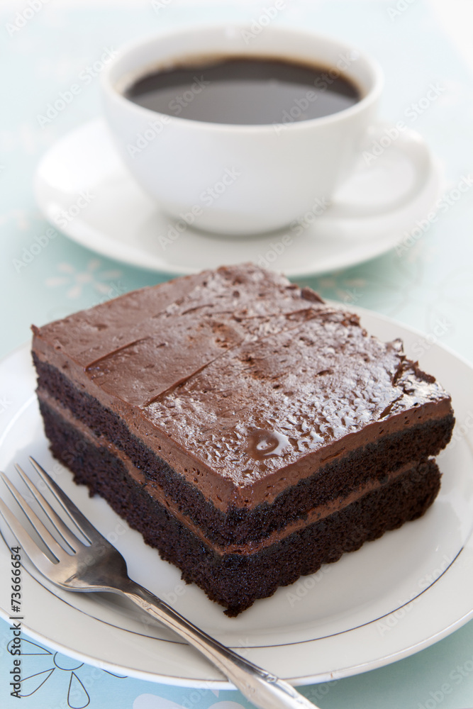 Chocolate Cake and Coffee Chocolate Cake and Coffee