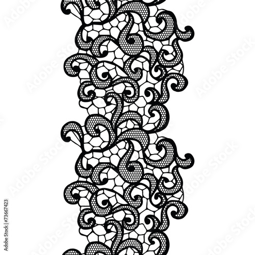 Lacy vintage trim.