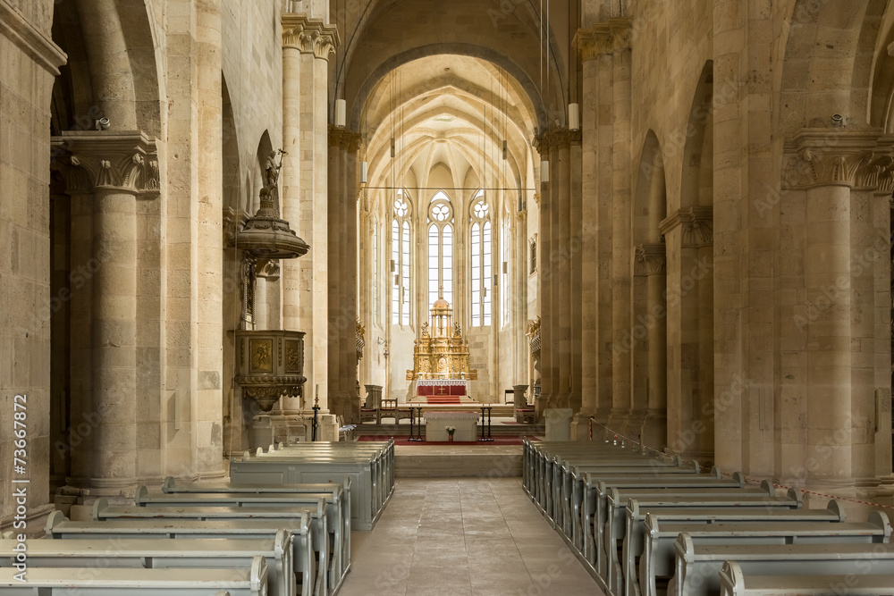 Fototapeta premium Saint Michael Cathedral Inside Built in 1291 In Alba Iulia