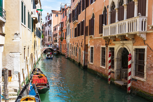 Canal with gondolas in Venice, Italy © Ekaterina Belova