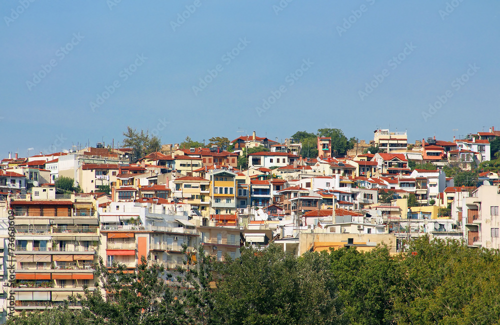 Houses in Thessaloniki city, Greece Houses in Thessaloniki city, Greece