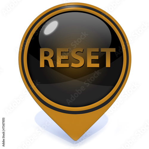 Obraz na płótnie reset pointer icon on white background
