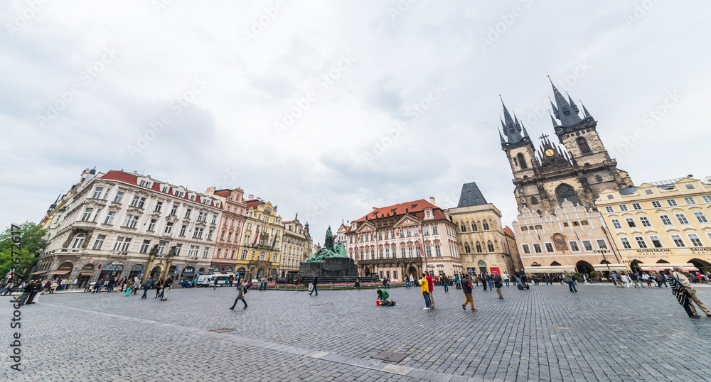 Naklejka premium チェコ プラハ 旧市街広場 Prague Czech
