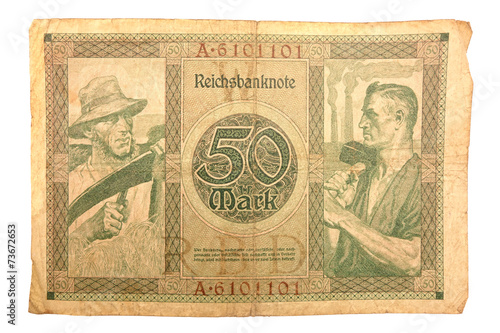 Inflationsgeld Reichsbanknote 1920
