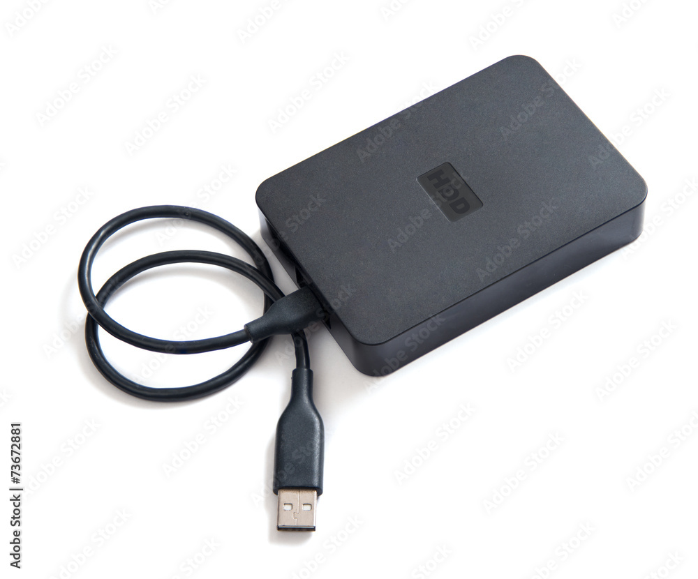 Black external hard disk drive Black external hard disk drive