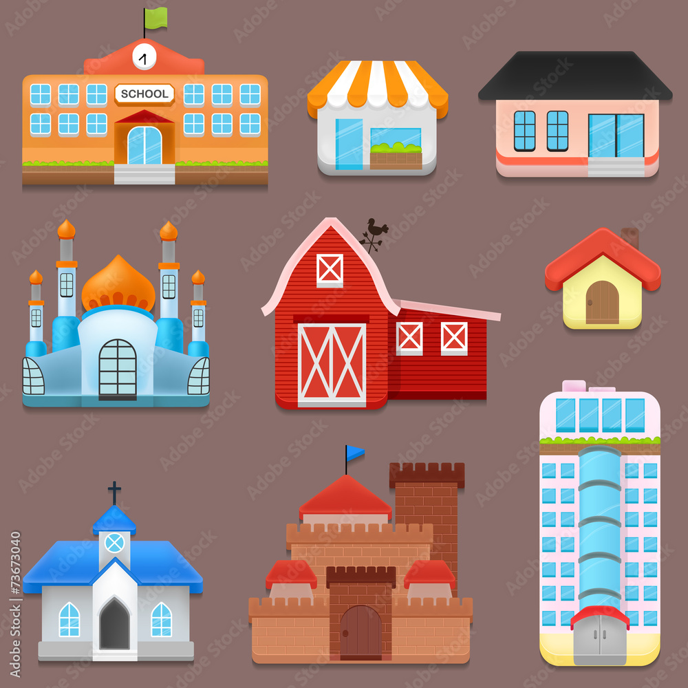 tower : Vector Collection of City and Town Building