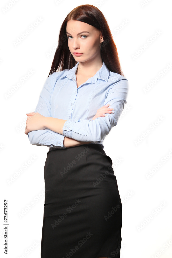 business woman isolated on white background